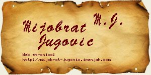 Mijobrat Jugović vizit kartica